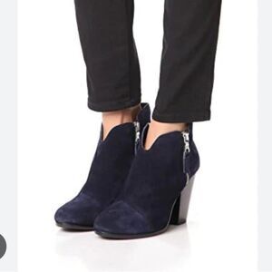 Rag and bone, Margot boot - navy suede